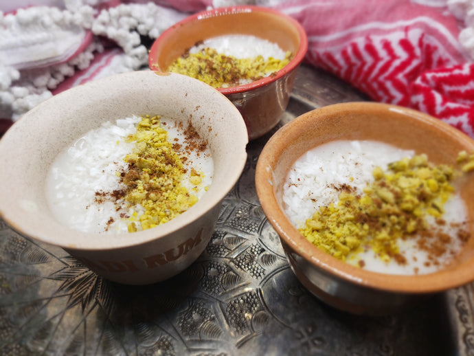 Sahlab, sweetened hot milk from the Middle East