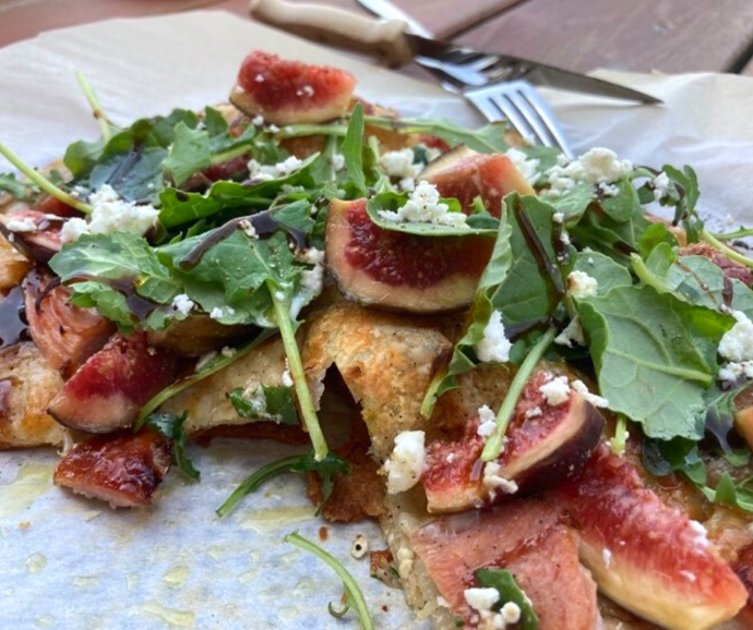 Pizza aux figues aussi bonne que la vie