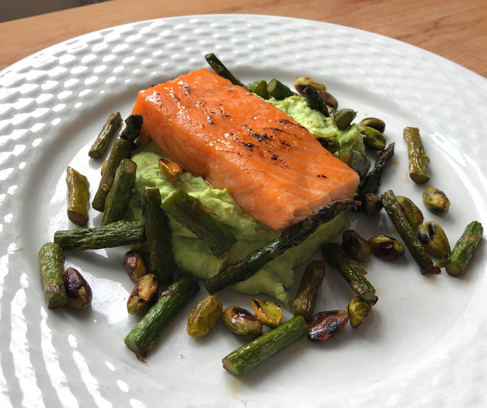  Salmon confit with maple syrup from Myriam