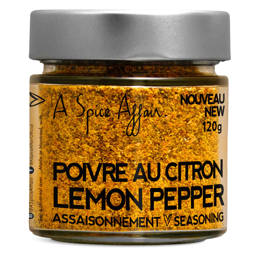 Poivre au citron A Spice Affair. Pot de 120g – Madame Germaine