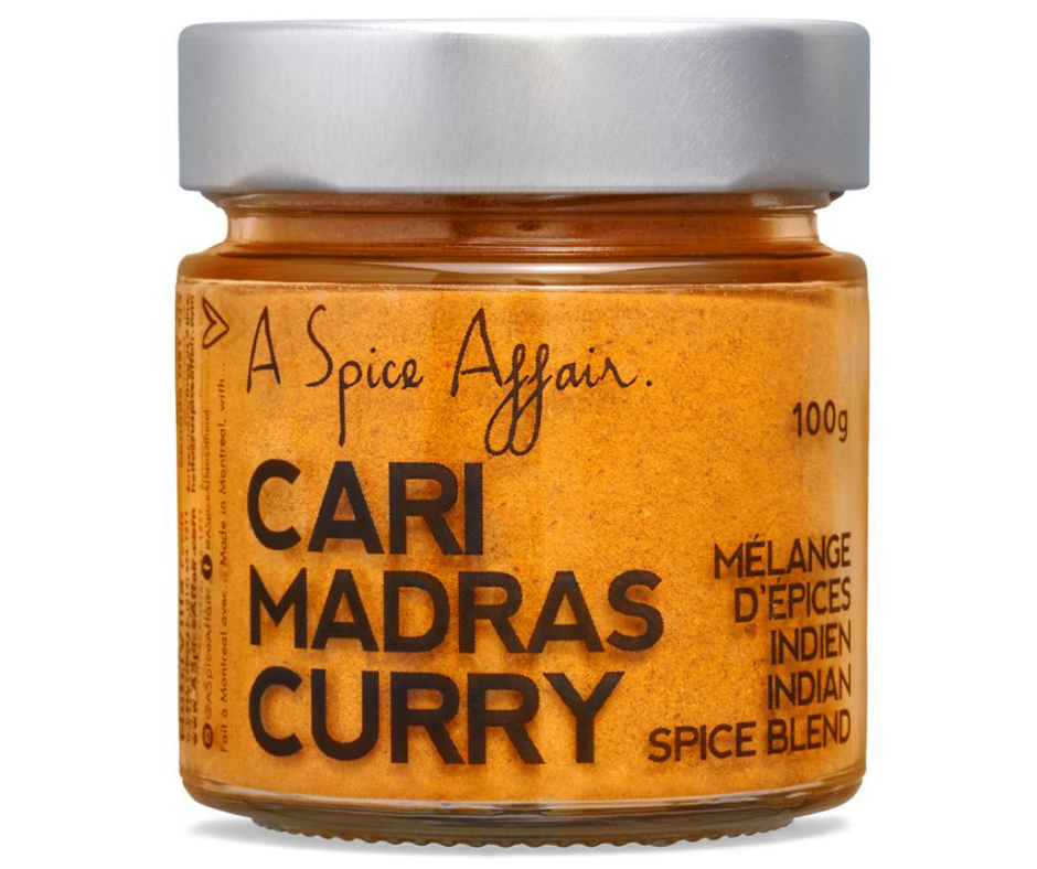 A Spice Affair Madras curry. 100 g jar
